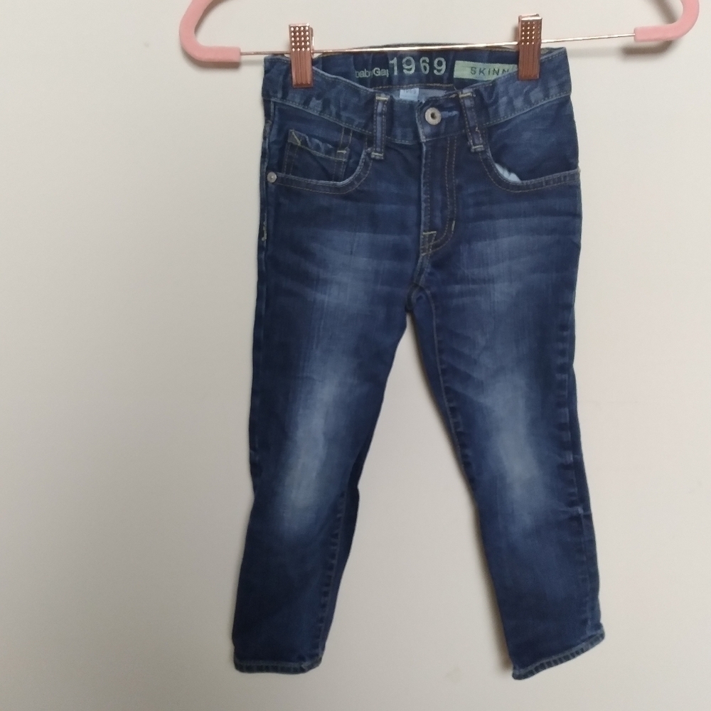 Baby Gap 1969 Medium Wash Adjustable Waist Skinny Jeans Size 4 Years